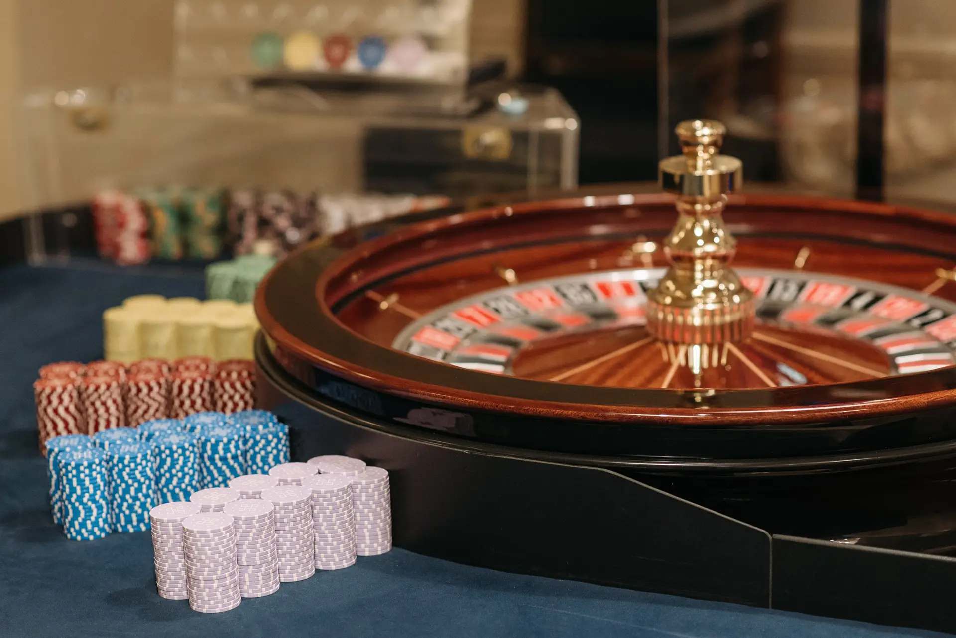Igralni žetoni in ruleta